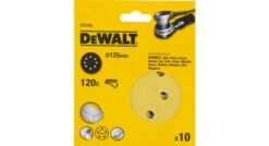 DeWalt DT3105 Schuurschijf - K120 - 125mm (10st) - DT3105-QZ