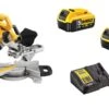 DeWalt DCS365P2 18V Li-Ion Accu Afkortzaag Set (2x 5,0Ah Accu) - 184 X 16mm -DeWALT 226e1407a031d7a4cdcb373974a04c25