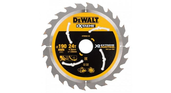 DeWalt DT99562-QZ Cirkelzaagblad - 190 X 30 X 24T - Hout 3 DeWalt DT99562-QZ Cirkelzaagblad - 190 X 30 X 24T - Hout