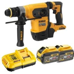 DeWALT DCH417X2-QW 54V Li-ion FlexVolt Accu Combihamer Set (2x 9.0Ah) In TSTAK Koffer Met 17-delige Accessoire Set