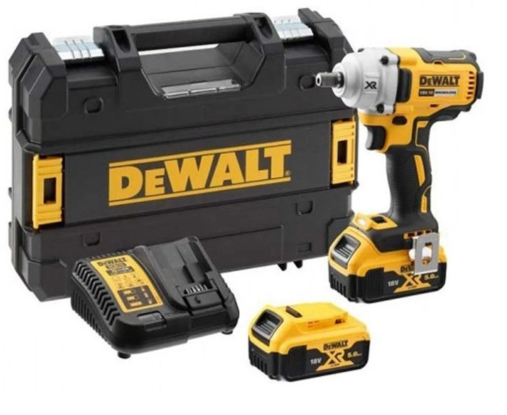 DeWalt DCF894P2 18V Li-Ion Accu Slagmoersleutel Set (2x 5,0Ah Accu) In TSTAK - 1/2" - 447Nm - DCF894P2-QW 3 DeWalt DCF894P2 18V Li-Ion Accu Slagmoersleutel Set (2x 5,0Ah Accu) In TSTAK - 1/2" - 447Nm - DCF894P2-QW