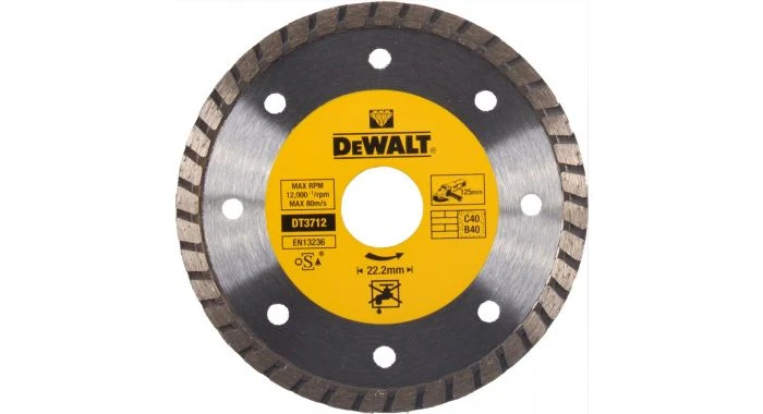 DeWalt DT3712 Diamantdoorslijpschijf - 125 X 22,23 X 2,2mm - Natuursteen - DT3712-QZ 3 DeWalt DT3712 Diamantdoorslijpschijf - 125 X 22,23 X 2,2mm - Natuursteen - DT3712-QZ
