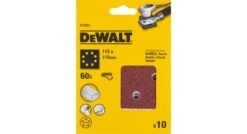DeWalt DT3021 Vlak Schuurvel - K60 - 115 X 115mm (10st) - DT3021-QZ