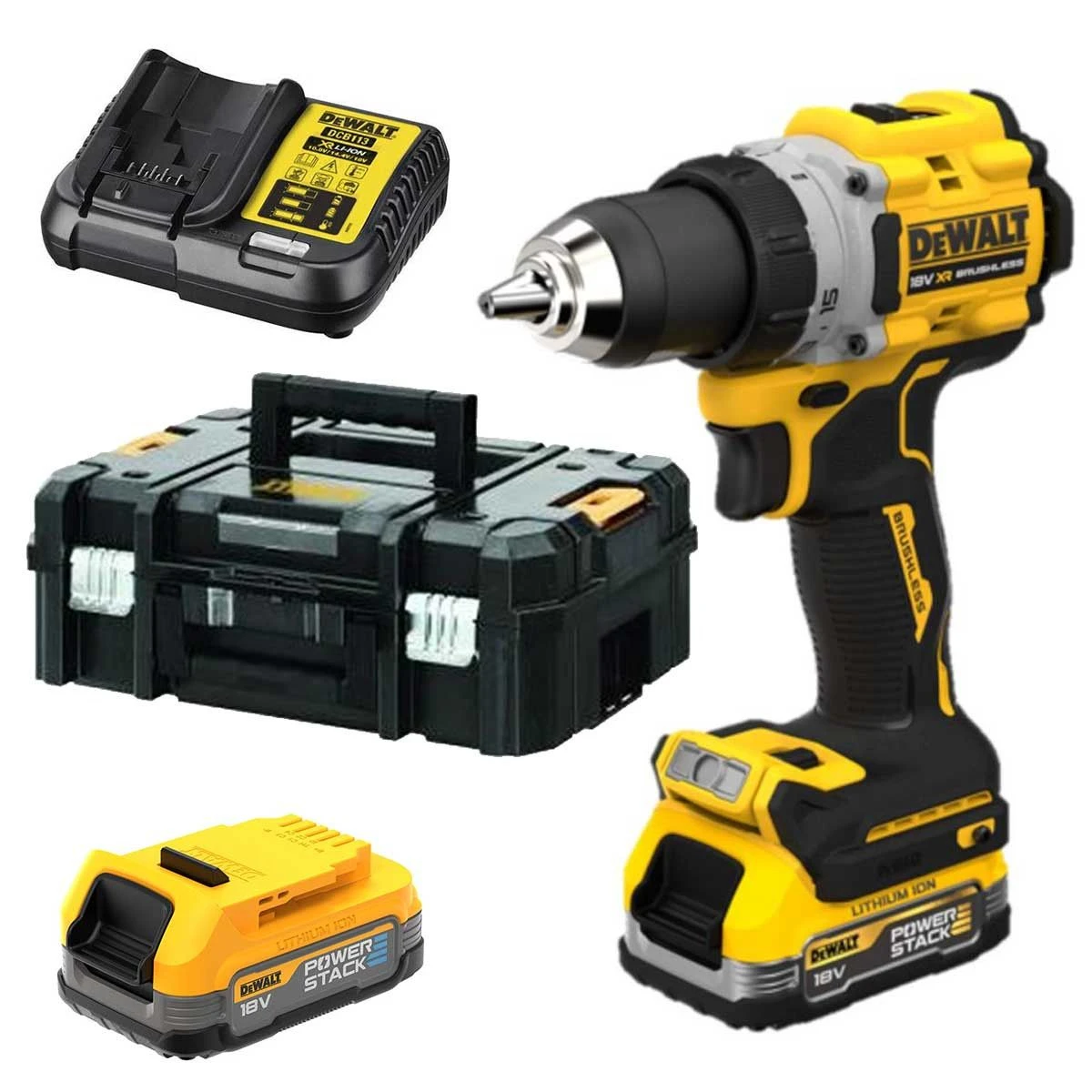 DeWALT DCD805E2T-QW 18V Li-ion XR Accu Klopboor-/schroefmachine G3 Set (2x Powerstack Accu) In TSTAK Koffer 3 DeWALT DCD805E2T-QW 18V Li-ion XR Accu Klopboor-/schroefmachine G3 Set (2x Powerstack Accu) In TSTAK Koffer