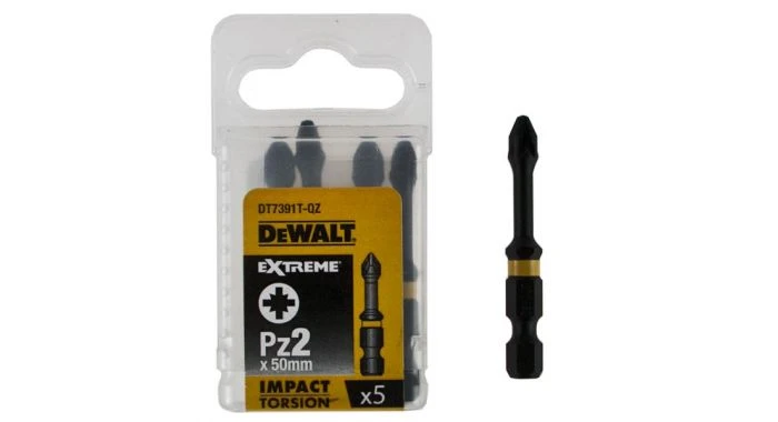 DeWalt DT7391T Extreme Impact Torsion Schroefbits - PZ2 - 50mm (5st) - DT7391T-QZ 3 DeWalt DT7391T Extreme Impact Torsion Schroefbits - PZ2 - 50mm (5st) - DT7391T-QZ