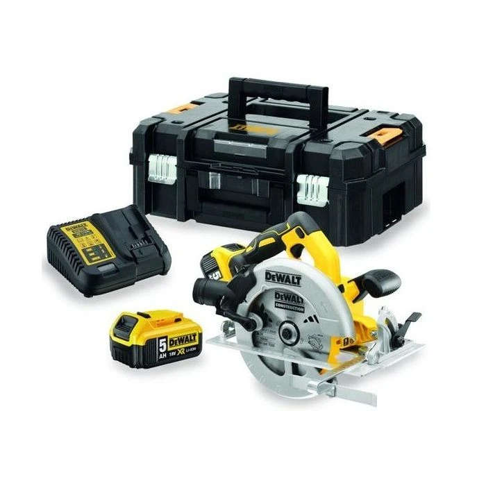 DeWALT DCS572P2-QW 18V Li-ion XR Accu Cirkelzaag Set (2x 5.0Ah) In Koffer - 184 Mm 3 DeWALT DCS572P2-QW 18V Li-ion XR Accu Cirkelzaag Set (2x 5.0Ah) In Koffer - 184 Mm
