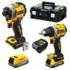 DeWALT DCK2050E2T-QW 18V Li-ion XR GR3 Accu Klopboormachine (DCD805E2T-GB) & Accu Slagschroevendraaier (DCF850E2T-GB) Combiset (2x POWERSTACK) In TSTAK Koffer -DeWALT 947bad1e1a443586fc1d43202052599a