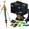DeWALT DCE080D1GS-SET 18V Li-ion XR Accu Volautomatische Roterende Laser Set (1x 2.0Ah) In TSTAK Koffer - Groen - Met Statief En Meetlat -DeWALT af2f73fe051afbe1aabfa5494557605b