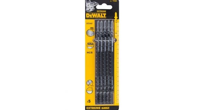 DeWalt DT2167 HCS Decoupeerzaagblad Extreme - 4mm Tandafstand - Extra Dik Hout (5st) - DT2167-QZ 3 DeWalt DT2167 HCS Decoupeerzaagblad Extreme - 4mm Tandafstand - Extra Dik Hout (5st) - DT2167-QZ