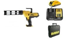 DeWalt DCE560D1 18V Li-Ion Accu Lijm- En Kitspuit Set (1x 2.0Ah Accu) Incl. Kokerhouder In Koffer - DCE560D1-QW