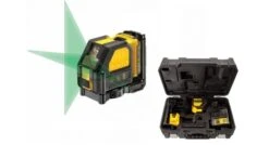 DeWalt DCE088D1G 10.8V Li-Ion Accu Zelfnivellerende Kruislijnlaser Set (1x 2.0Ah Accu) In Koffer - 2 Lijnen - 30m - Groen - DCE088D1G-QW