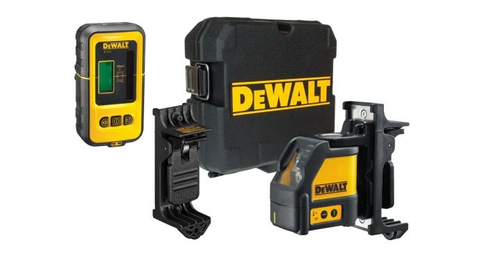 DeWalt DW088KD Zelfnivellerende Kruis Lijnlaser In Koffer (DW088K) & Ontvanger (DE0892) - 2 Lijnen - 50m - DW088KD-XJ 2 DeWalt DW088KD Zelfnivellerende Kruis Lijnlaser In Koffer (DW088K) & Ontvanger (DE0892) - 2 Lijnen - 50m - DW088KD-XJ
